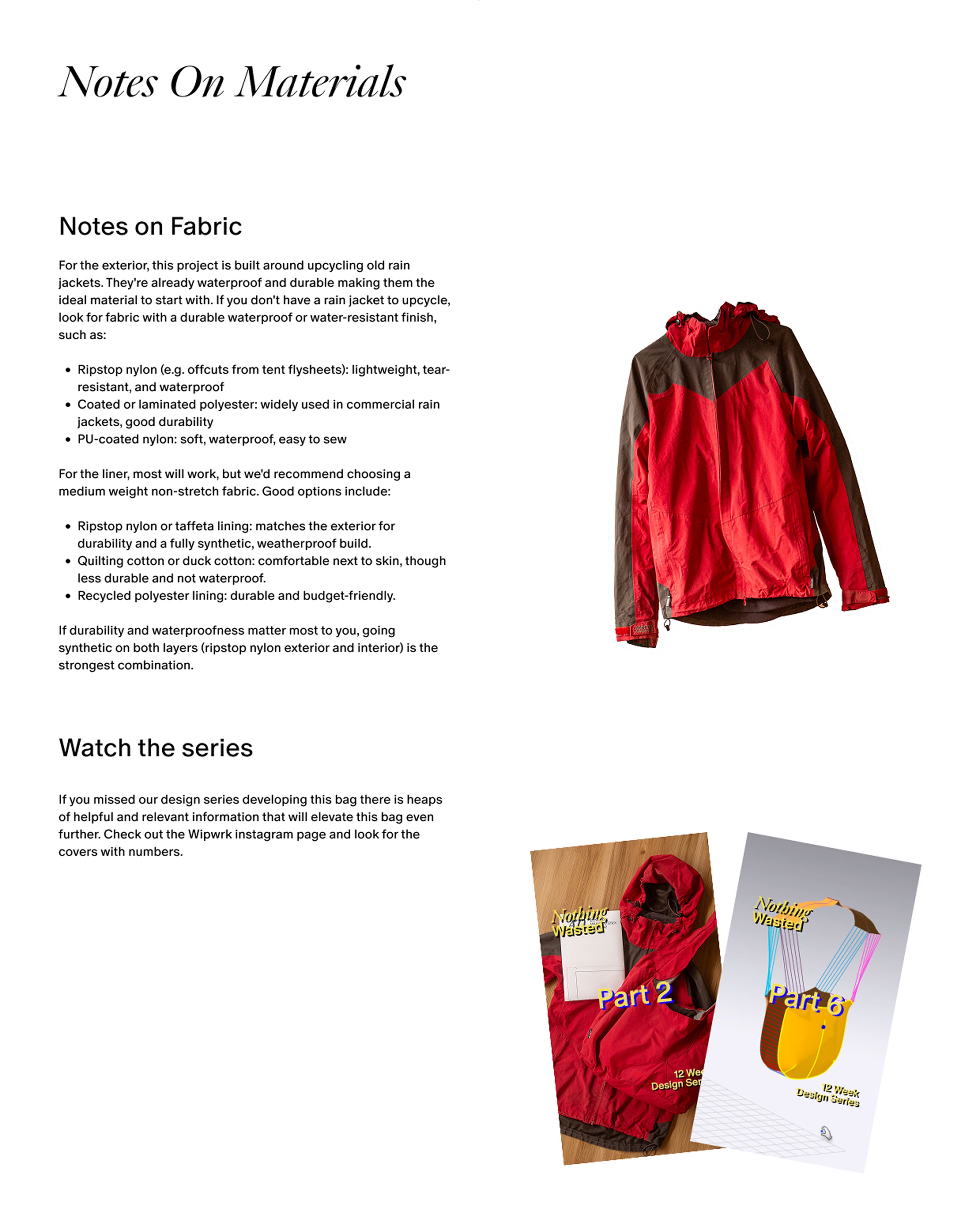 Sling Bag DIY Pack