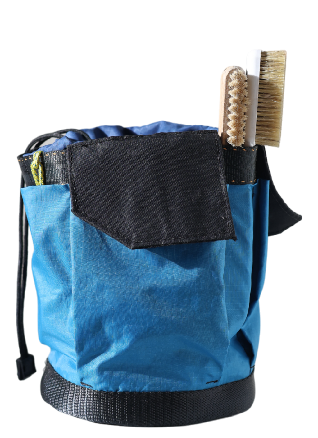 Chalk Barrel with chalk brushes in pocket