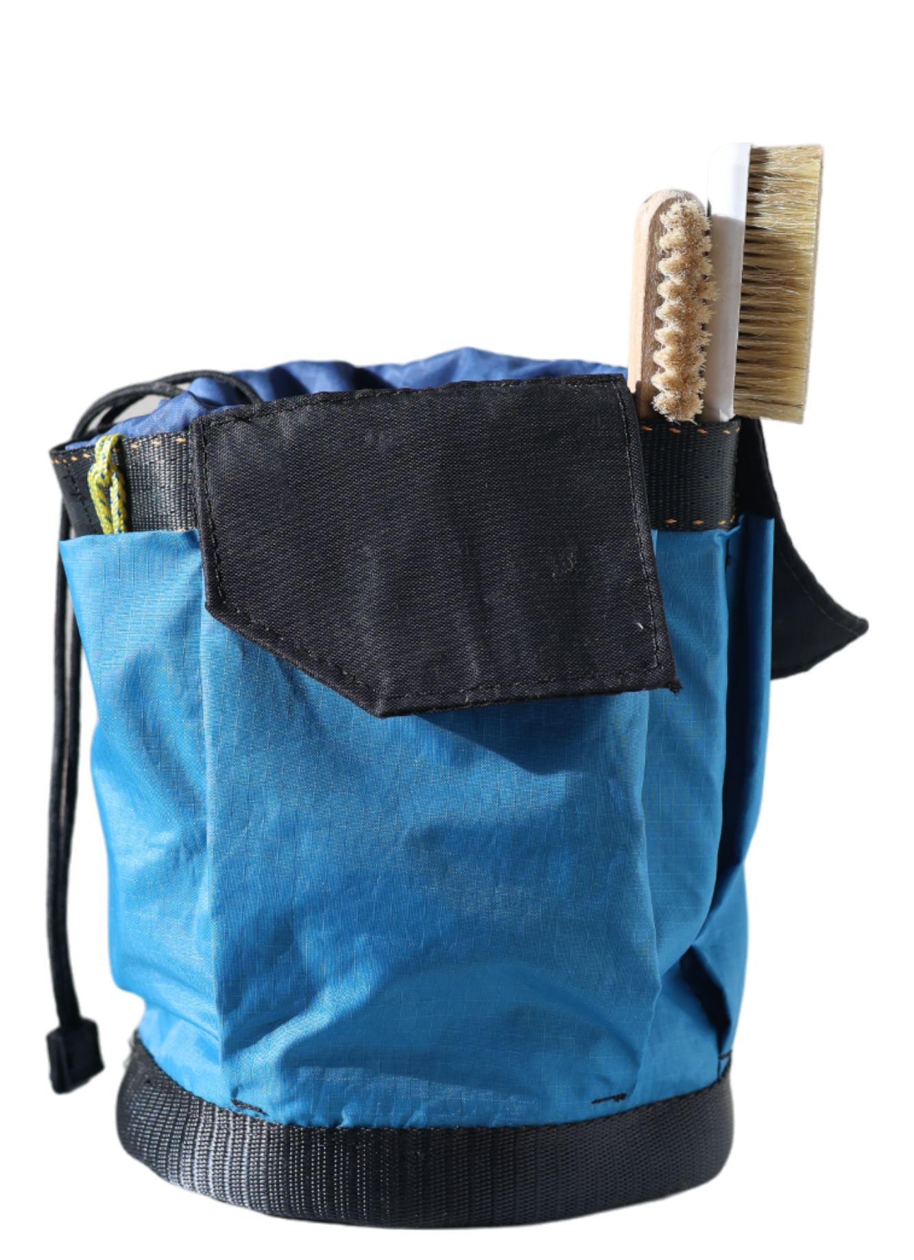 Chalk Barrel with chalk brushes in pocket