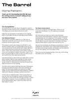 The Barrel - Home Pattern PDF