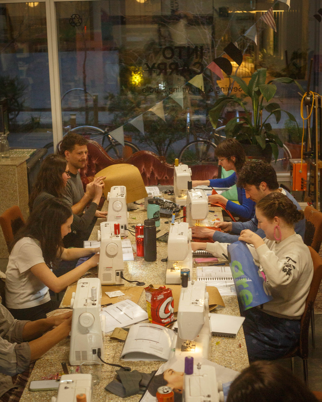 Popcorn Tech Pouch Social Sewing Session